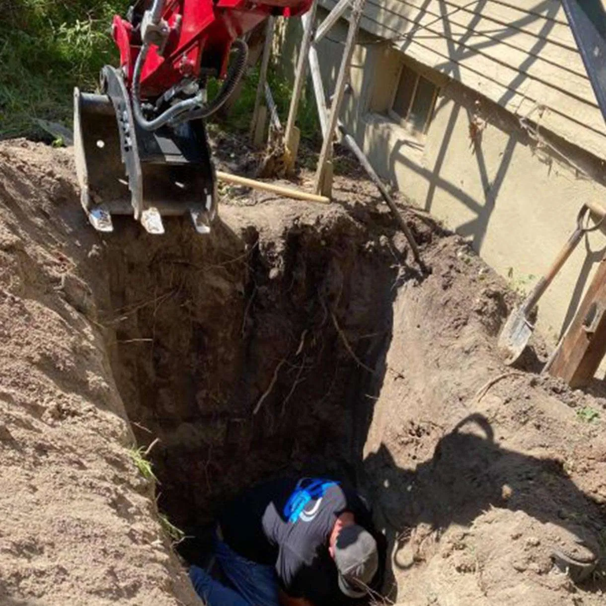 Plumbing Excavation expertise by Ideal Plumbing Service