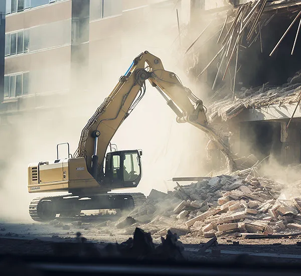 Demolition expertise by Charm City Haulers