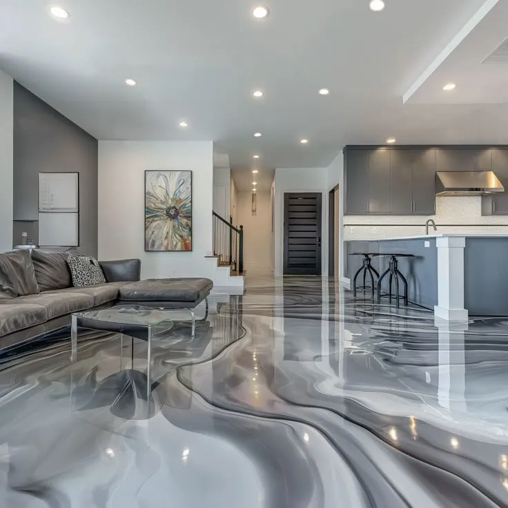 Decorative Epoxy Finish Installation by New York Painting and Coatings in Corn Hill